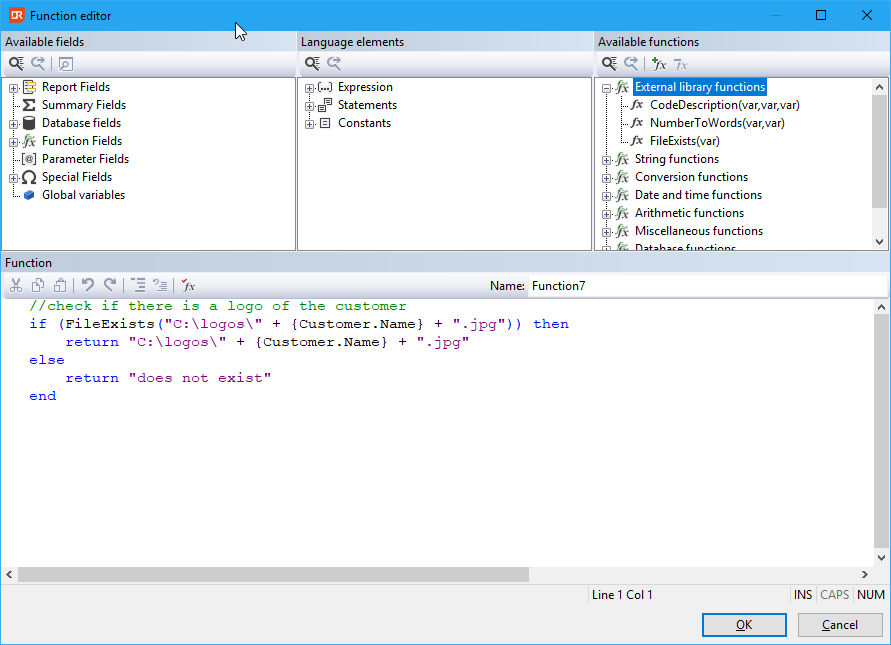 Function Editor