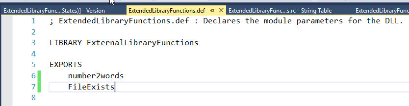 Export Function Definition