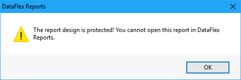 The Report Design Is Protected