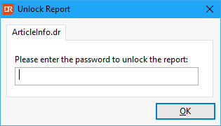 Unlock a Report