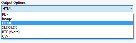 Output Options