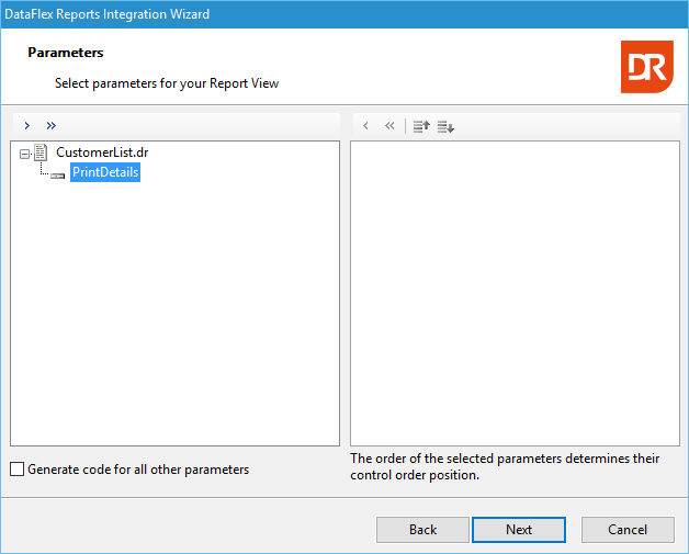 Select Parameters
