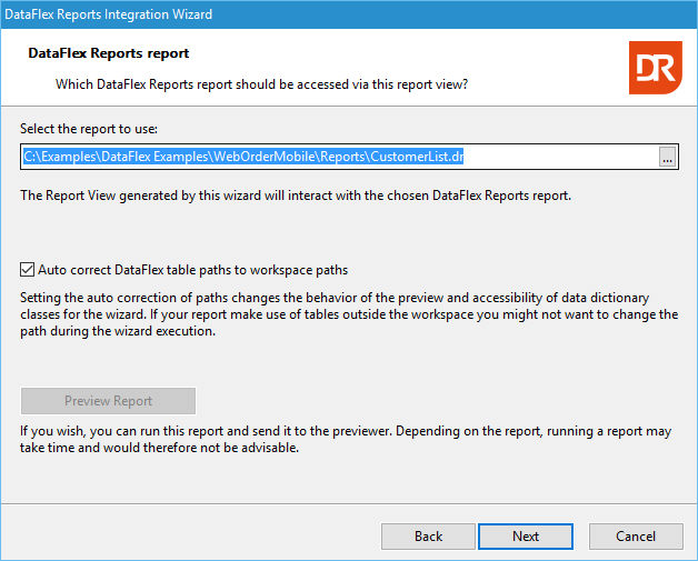 Select Report