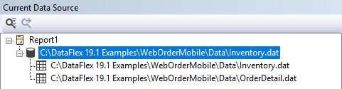 Database Expert Current Datasource DataFlex