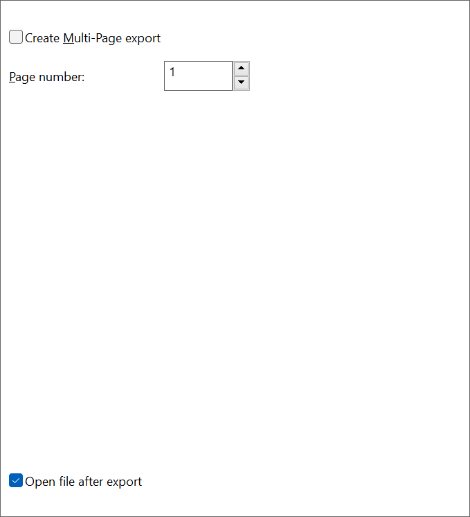 Export HTML Options