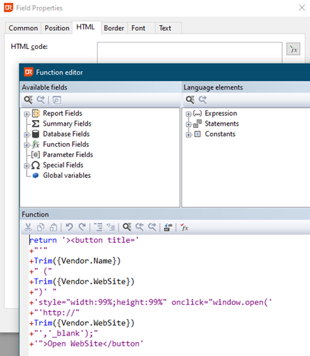 Enhanced HTML Code