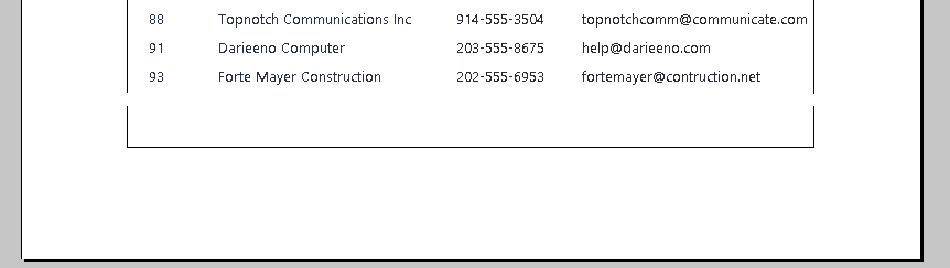 Report Without Filler Section