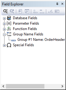 Field Explorer Group Name Fields