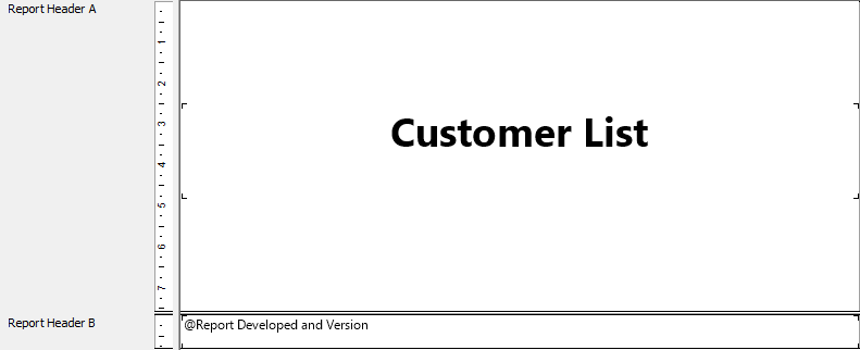 Example of a Report Header