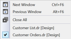 Window Menu