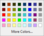 Font color options