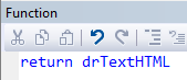Formula Telling Texttype Is HTML