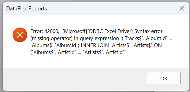 Excel Error