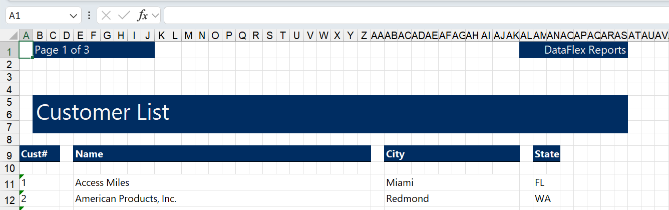 Export section color fixed
