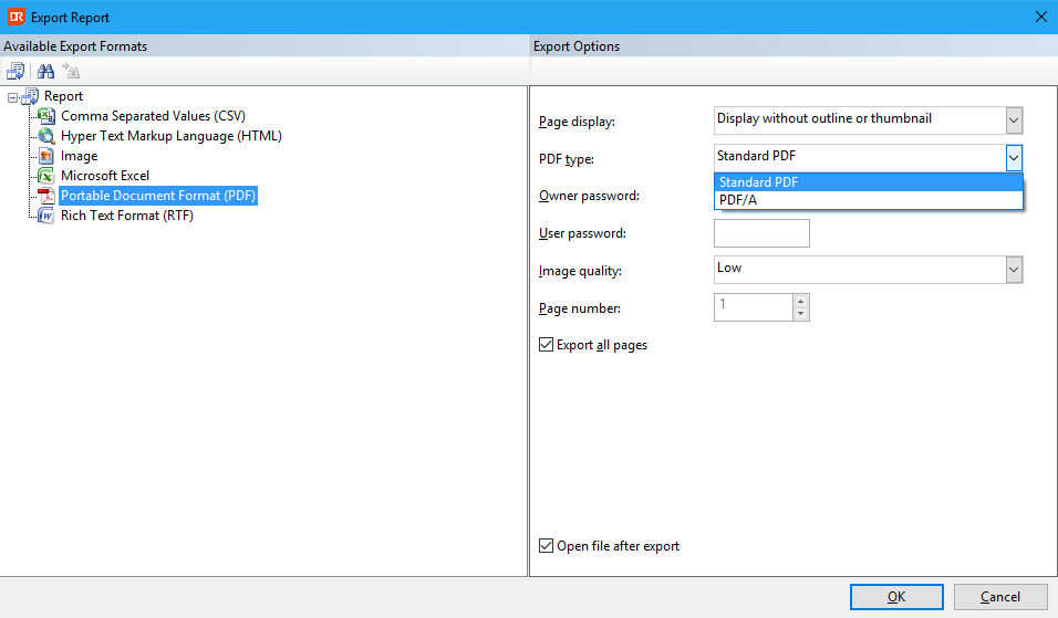 PDF/A Support v5.0