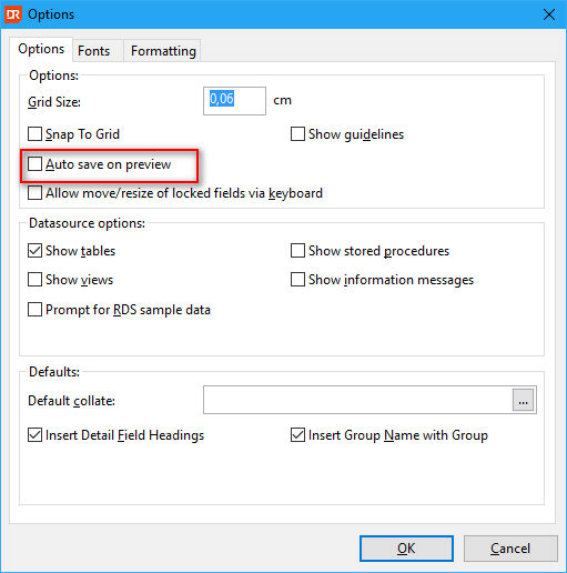 Save on Preview - v5.0